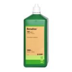Betadine is a medicinal product in the form of a solution for skin disinfection and aseptic wound care.