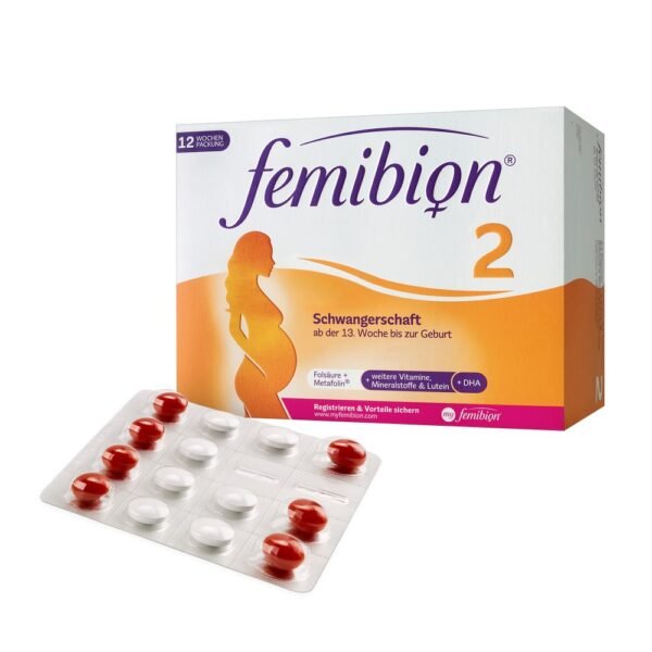 Femibion ​​2 Pregnancy is a dietary supplement containing nutrients used from the 13th week until birth.