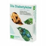 For diabetics - a dietary supplement containing a combination of the properties of white mulberry, cinnamon bark and blueberry.