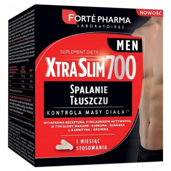 Forté Pharma Xtra Slim 700 Men 120 Capsules is a weight loss capsule dietary supplement specially formulated for men.