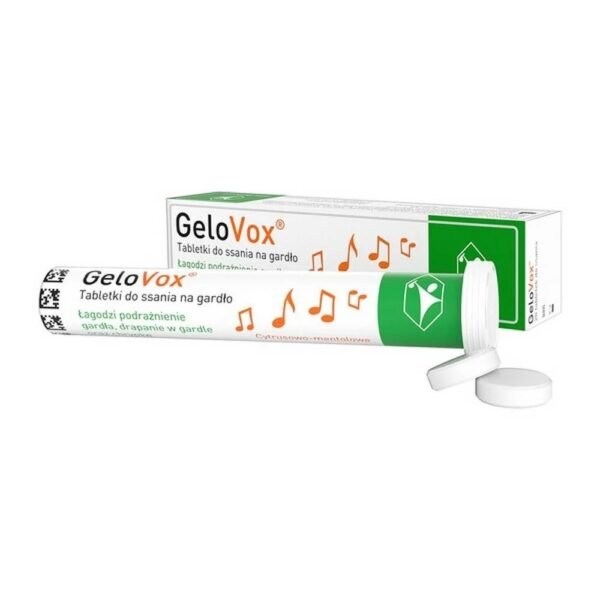 GeloVox acts as an adjuvant for functional voice disorders caused by, among other things: vocal effort, infections of the nose and throat, the use of inhaled drugs, air pollution and smoking.