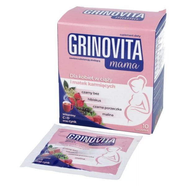 Gripovita Mama is a dietary supplement containing plant substances of natural origin and vitamins C and D.