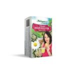 Hepatefix tea is a dietary supplement with artichoke herb, mint leaf, dandelion root, lemongrass, chamomile pods, cumin fruits and turmeric rhizome.