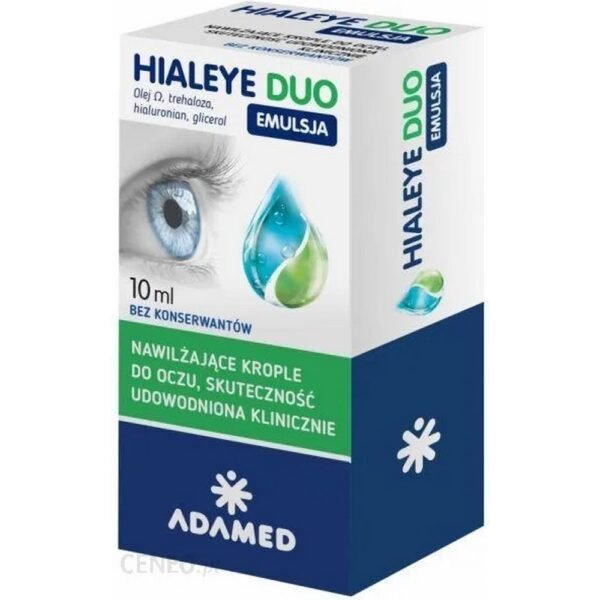 HIAL EYE DUO EMULSION are moisturizing eye drops in a groundbreaking form of lipid microemulsion with effectiveness proven in a clinical study.