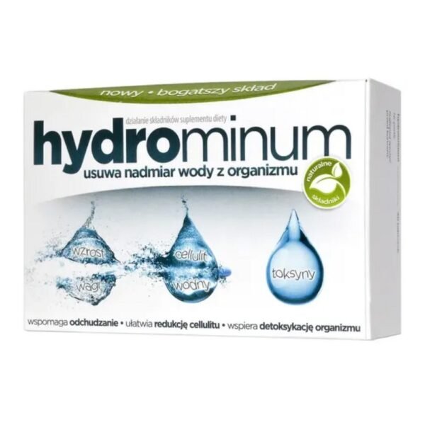 Hydrominum is a dietary supplement containing plant extracts that help remove water and toxins from the body.