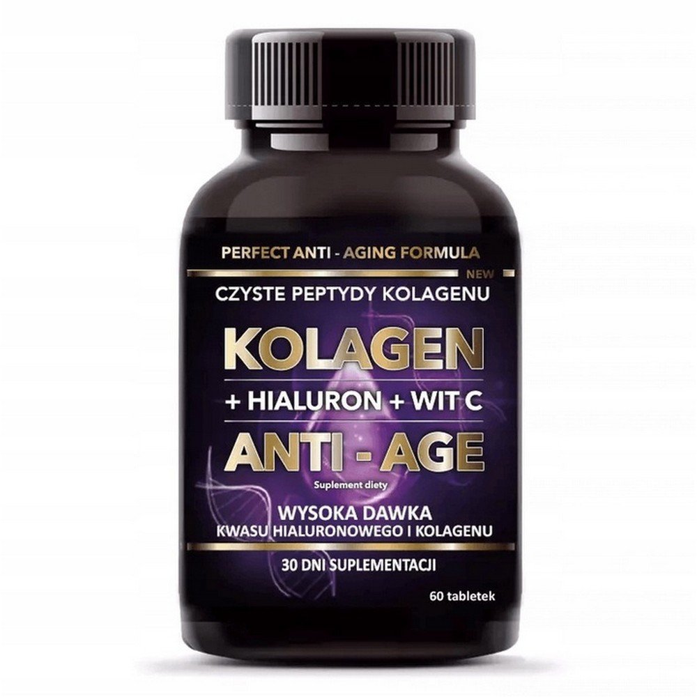 intenson collagen anti age dietary supplement tablets 60 pcs Il s'agit d'un produit de haute qualité contenant une combinaison de peptides de collagène, d'acide hyaluronique et de vitamine C pour améliorer l'apparence et l'état de la peau.