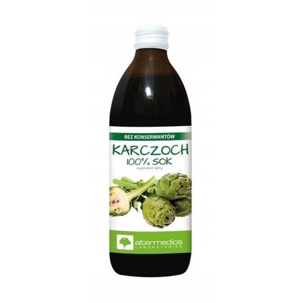 Artichoke juice is a dietary supplement that supports liver function.