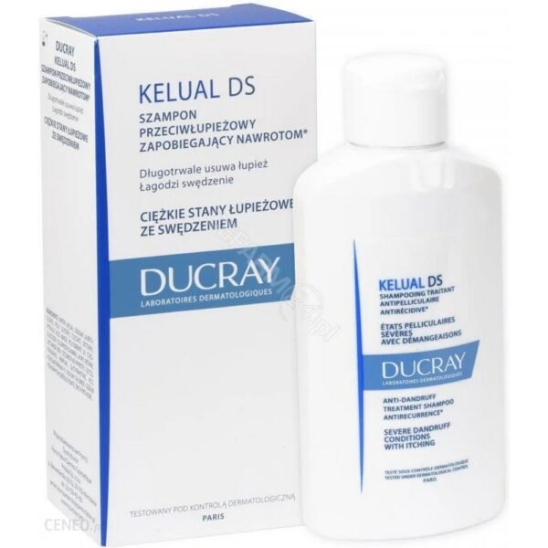 KELUAL DS SHAMPOO  is recommended for use in cases of recurrent, persistent dandruff, associated with itching and redness of the scalp, or as additional care during the therapeutic treatment of seborrheic dermatitis.