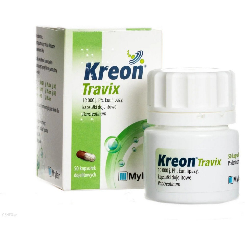 KREON TRAVIX (10,000), 50 CAPSULES