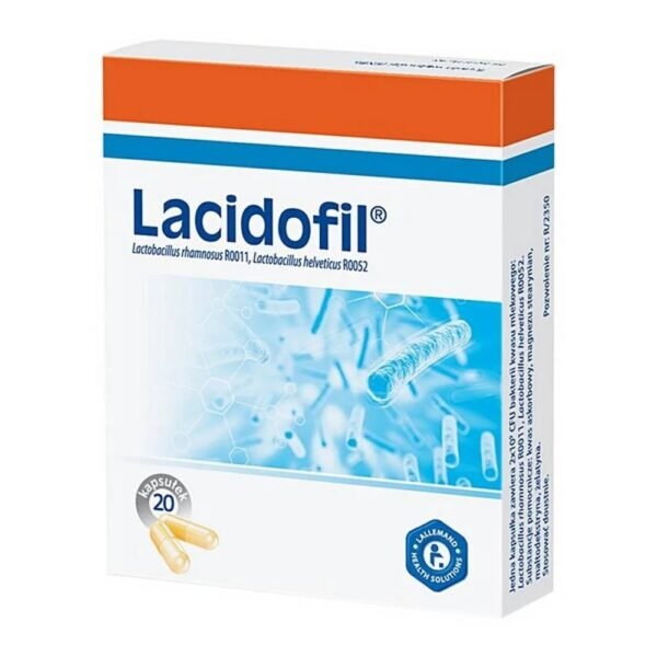 Lacidophil is a medicinal product containing lactic acid bacteria that naturally occur in the digestive tract.