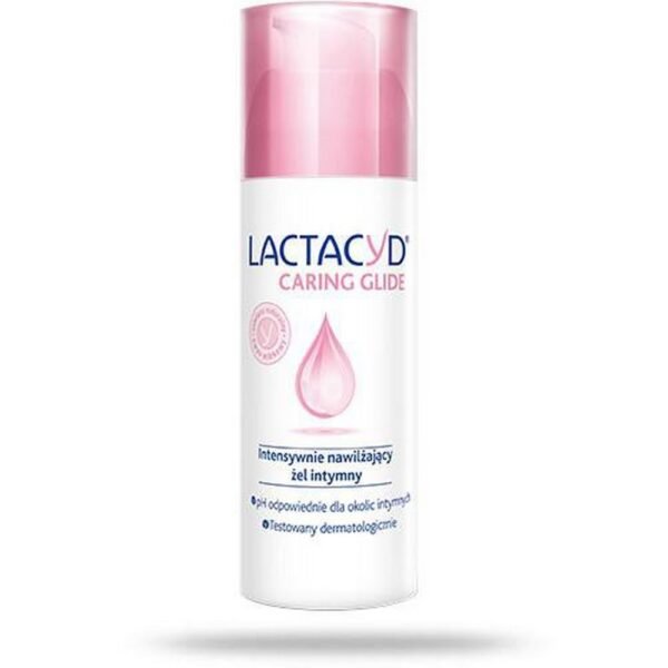 Lactacyd Caring Glide intimate gel with natural lactic acid helps to obtain adequate hydration and reduce the discomfort associated with the feeling of closeness during intimate intercourse.