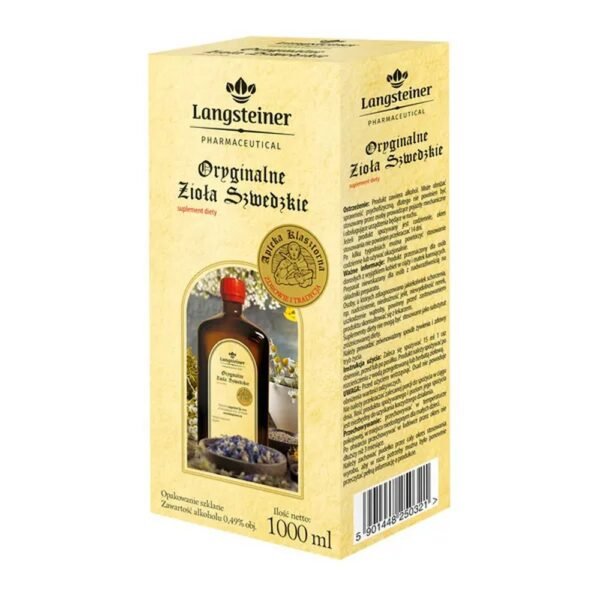 Swedish herbs are a preparation with a unique herbal composition, containing predominantly bitter and aromatic-bitter raw materials, as well as essential oils that affect digestion processes.