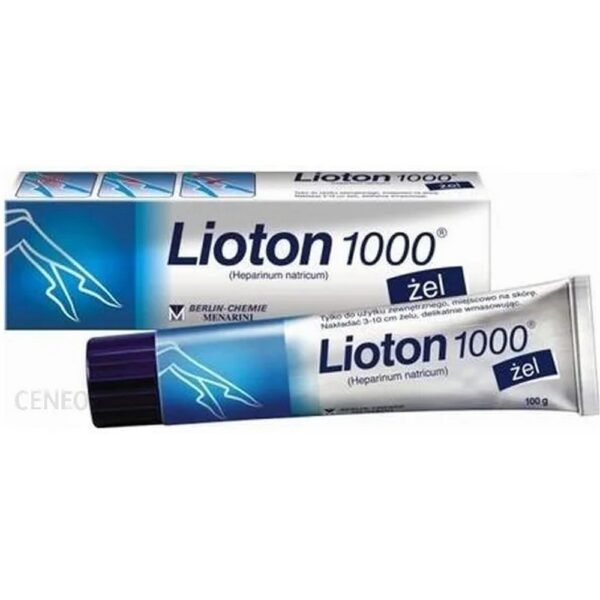 Gel with heparin for tired, sore and swollen legs.