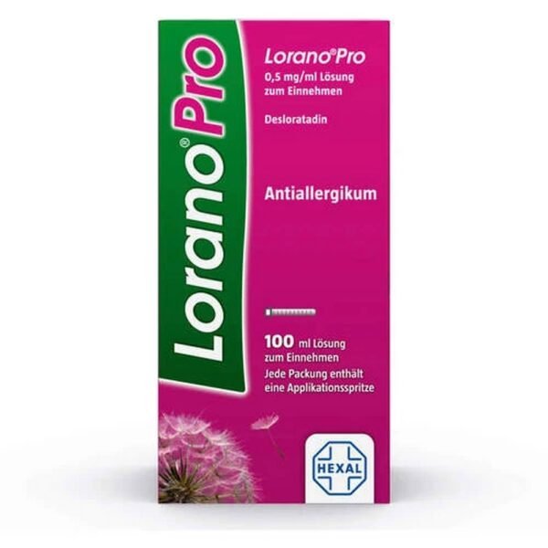 The preparation contains desloratadine, which belongs to the antihistamines.