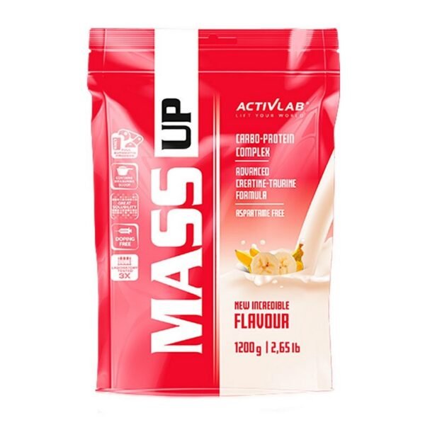 Mass UP is a nutritional supplement containing whey protein concentrate with an optimal composition of complex and simple carbohydrates, as well as creatine and taurine.