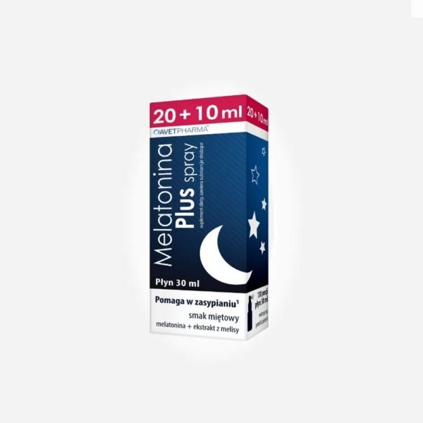 A dietary supplement containing a combination of melatonin with lemon balm extract and menthol.