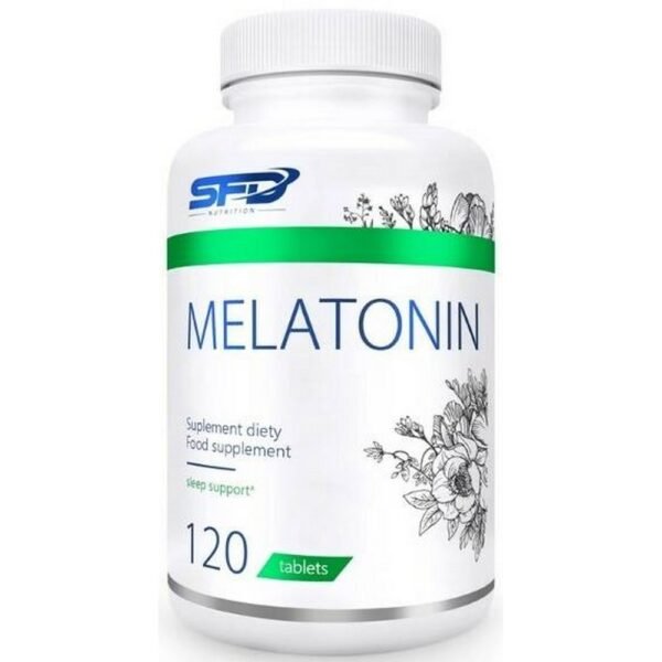Melatonin is a dietary supplement that supports sleep and mood.