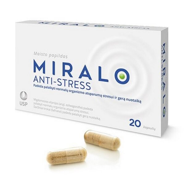 Miralo is a nutritional supplement that supports mood and increases resistance to stress.