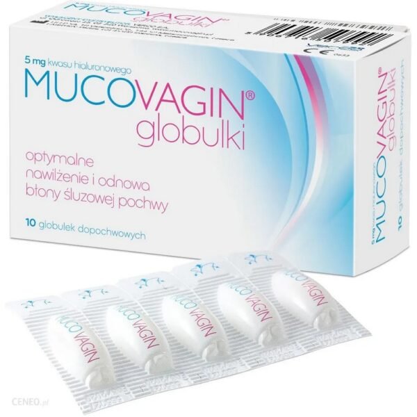 Mucovagin globules is an innovative preparation containing the formula of small-molecule hyaluronic acid BASHYAL , developed for millions of women who suffer from dryness of intimate parts.
