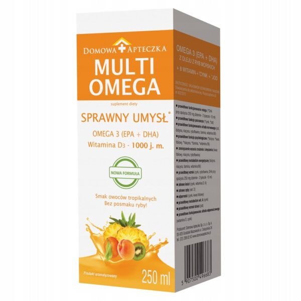 MultiOmega is a dietary supplement with sea fish oil, vitamins and minerals.