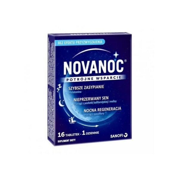 Novanoc Triple Support – food supplement that improves sleep quality.