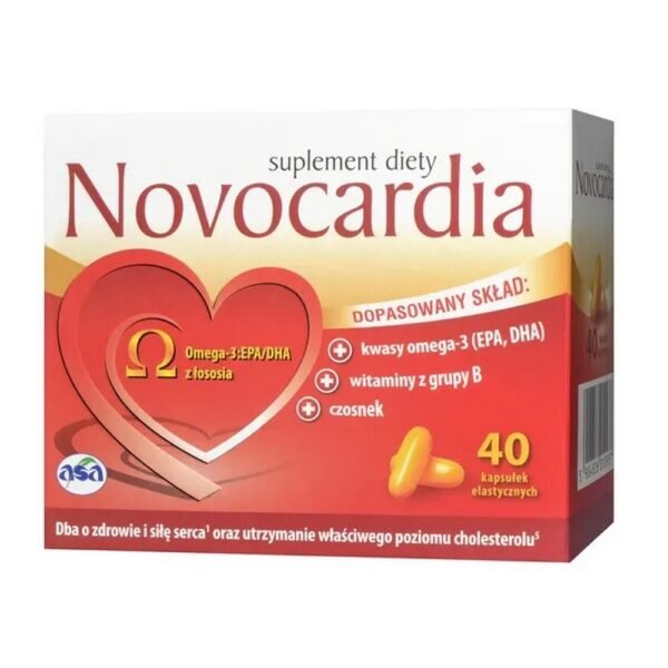 Novocardia is a dietary supplement with ingredients that support the proper functioning of the heart.