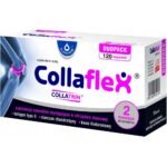 Collaflex food supplement COLLATRIN®, substances found naturally in articular cartilage, type II collagen, chondroitin sulfate, hyaluronic acid.