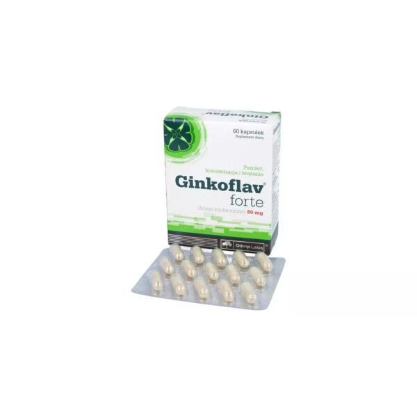 Ginkoflav Forte is a dietary supplement with highly concentrated ginkgo biloba extract.