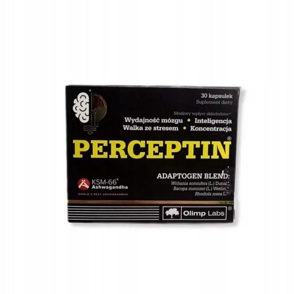 PERCEPTIN is a dietary supplement with extracts of ashwagandha root, Bacopa parvifolia and Rhodiola montana.