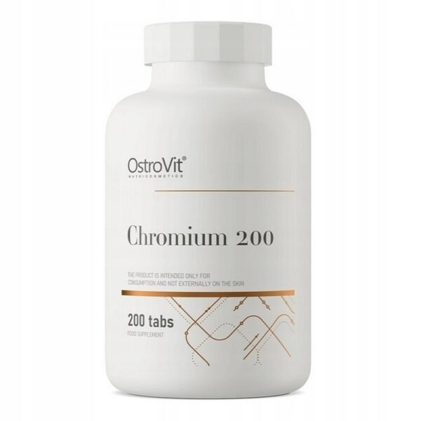 OstroVit Chromium 200 mg is a dietary supplement that is a source of the microelement chromium.
