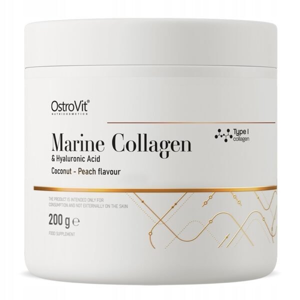 It is a comprehensive nutritional supplement containing three valuable active ingredients such as marine collagen type I, hyaluronic acid and vitamin C.