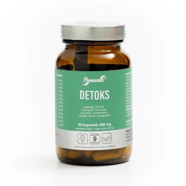 Detox – a dietary supplement containing ingredients that support the liver and promote detoxification of the body