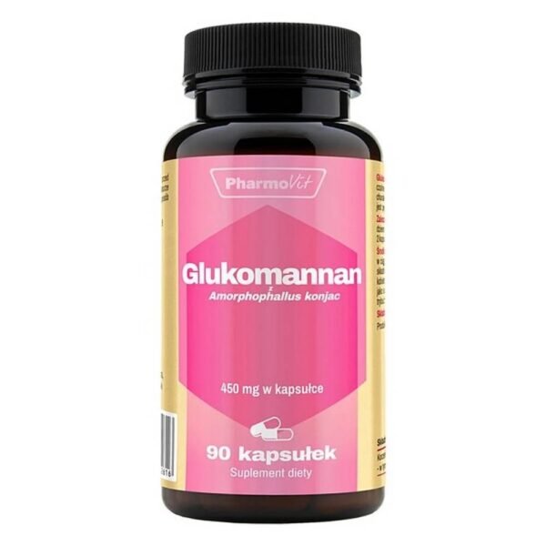 Farmovit Glucomannan is a dietary supplement containing the root and stem of Weirdle, a source of glucomannan.