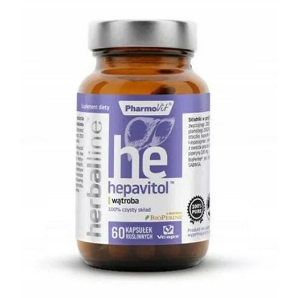 Farmovit Hepavitol is a dietary supplement containing extracts of artichoke, milk thistle and pepper, as well as ornithine aspraginate and choline.