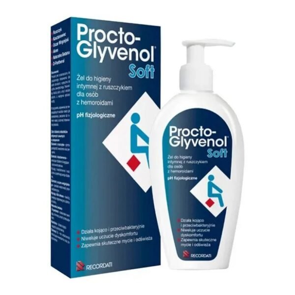 Gel for intimate hygiene – for adults with hemorrhoids, for daily use.