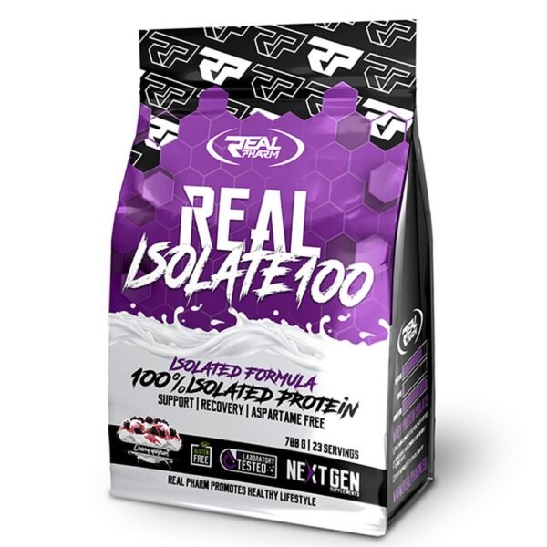 Real Isolate 100 is a dietary supplement containing proteins.