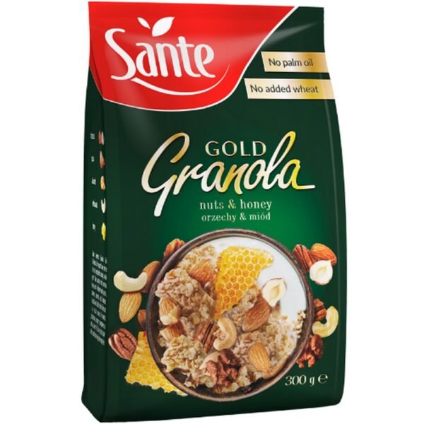 SANTE Granola Золотой орех – источник витаминов и минералов.