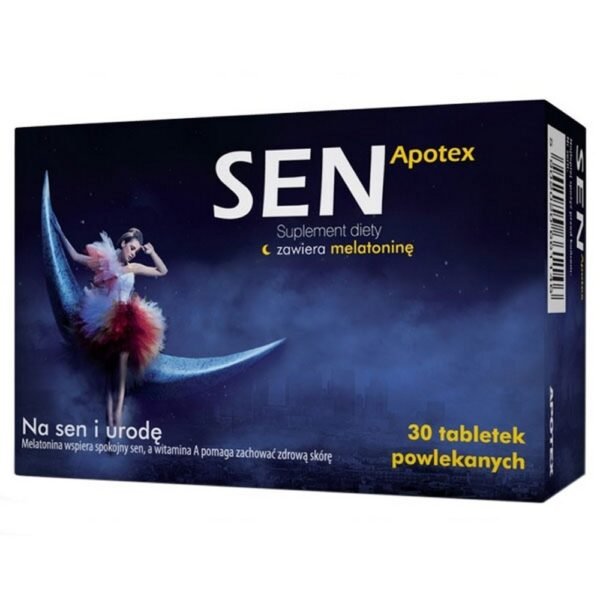 Sen Apotex is a dietary supplement containing ingredients that promote restful sleep.