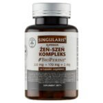 Singularis Ginseng Superior Complex ist ein Nahrungsergänzungsmittel in Kapselform, das Ginsengextrakte kombiniert mit schwarzem Pfefferextrakt enthält.