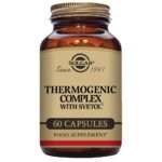 Solgar® Thermogenic Complex with Svetol is a special formula containing several nutrients and botanicals designed to support the body's metabolism.