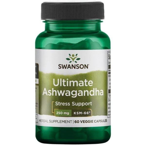 Ashwagandha Extract KSM-66 is a dietary supplement with a certified organic root.