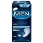 The TENA Men Light medical device is thin anatomical insoles for men of all ages with mild incontinence.