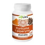Turmeric and Piperine Extracts is a dietary supplement containing turmeric root extract and black pepper fruit extract.
