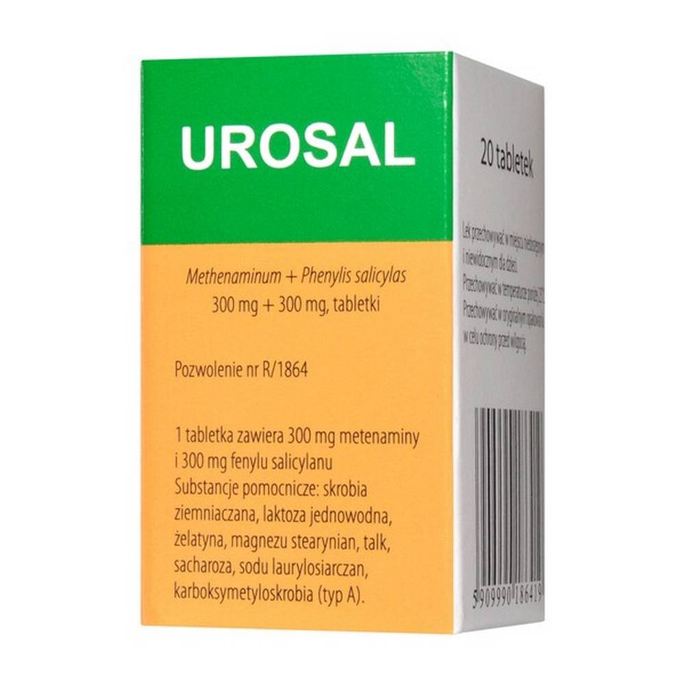 UROSAL, 300 MG +300 MG, 20