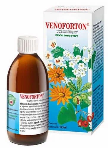 VENOFORTON MEDICINE FOR VARICOSE VEINS AND ATHEROSCLEROSIS LIQUID 125 G