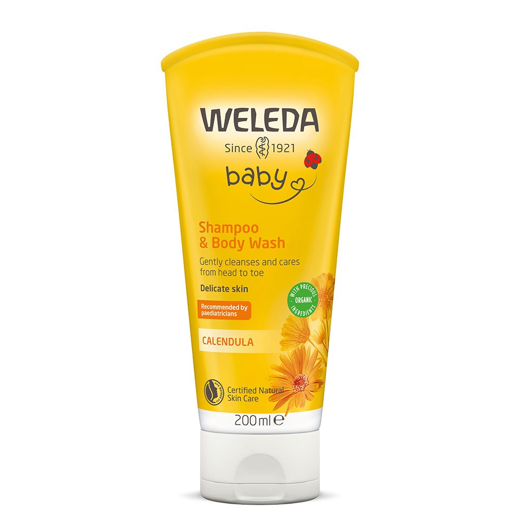 WELEDA CALENDULA WASHING LOTION & SHAMPOO, 200 ML