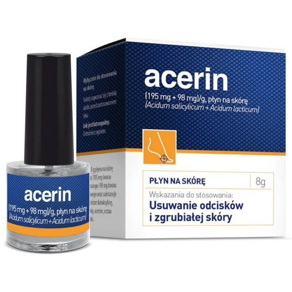 Acerin is used to remove calluses and thickened skin.
