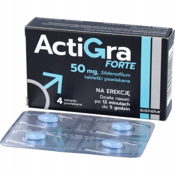Actigra Forte is a medicinal product intended for use in adult men with erectile dysfunction, that is, the inability to achieve or maintain a penile erection sufficient for sexual intercourse.