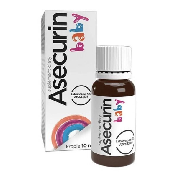 The dietary supplement Asecurin Baby Cropple is a preparation containing a strain of bacteria Lactobacillus rhamnosus GG (ATCC 53103), bacteria that are naturally found in the human digestive tract.