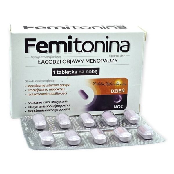 Femitonin helps manage menopausal symptoms such as hot flashes, sweating, anxiety and irritability.